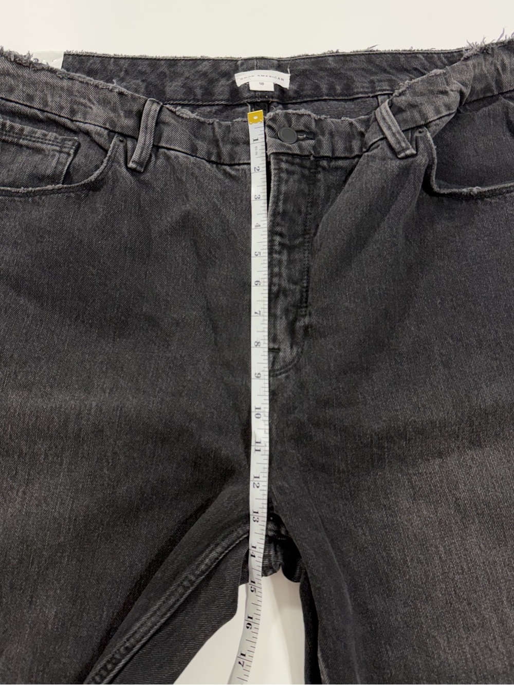 NWT Good American Good ’90s Black Relaxed Straight Jeans 18 - Picture 10 of 12